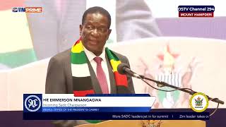 President Emmerson Mnangagwas opening remarks  Sadc Summit [upl. by Eemyaj]