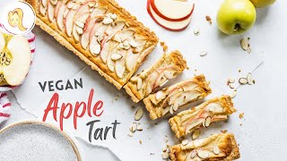 Vegan Apple Tart  Chef Ani [upl. by Aiclef]