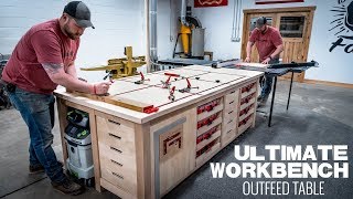 Ultimate Workbench  Table Saw Outfeed Table  Woodworking Project [upl. by Eatnuhs460]