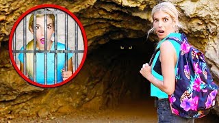 Finding SECRET Hidden Message while EXPLORiNG ABANDONED CAVE trapped overnight [upl. by Orling]