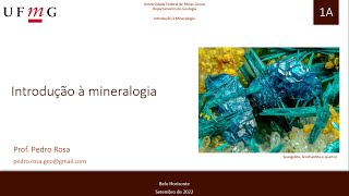 1A Introdução à mineralogia [upl. by Heller208]