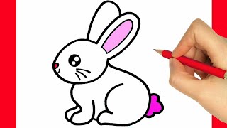 COMO DESENHAR UM COELHO KAWAII  COMO DESENHAR E PINTAR UM COELHO FOFO PASSO A PASSO [upl. by Evad]