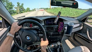 Straight Piped Single Turbo BMW N54 POV [upl. by Bathilda]