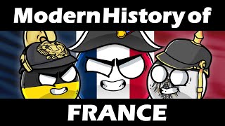 CountryBalls  Modern History of France [upl. by Airetak]