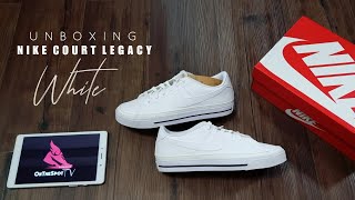 Unboxing 2024 Nike Court Legacy NN WHITE [upl. by Chirlin]