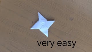 how to make a Ninja star ✨  easiest way to make  Kanhasorigami [upl. by Meeks]