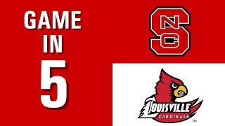 Game in 5 NC State Hockey vs Louisville October 20th 2024 [upl. by Onitsirc]