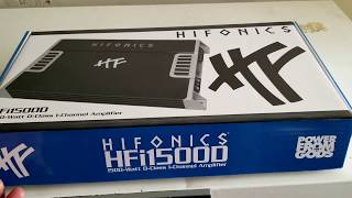 Hifonics Hfi15000 Unboxing And Testing [upl. by Kaete]