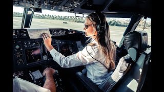 How AIRLINE PILOTS TAXI to the GATES amp RUNWAYS  by DutchPilotGirl [upl. by Silra351]