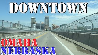 Omaha  Nebraska  4K Downtown Drive [upl. by Autumn]