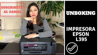 UNBOXING IMPRESORA EPSON L395 CONFIGURACION [upl. by Collum]