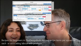 Recipes for beginners in PlusDesignBuild Adding recipe items per square or each or labour [upl. by Fries]