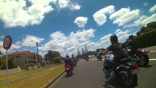 AUCKLAND HELLS ANGELS NEW ZEALAND POKER RUN 2015 [upl. by Sivart618]