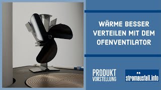 Tomersun OfenVentilator  Bessere Wärmeverteilung für den Holzofen [upl. by Rosemarie899]