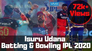 Isuru udana batting and bowling 2020 [upl. by Watkin]