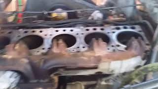 Mercedes MBE 4000 head gasket replacement om 460 om460 [upl. by Ravel59]