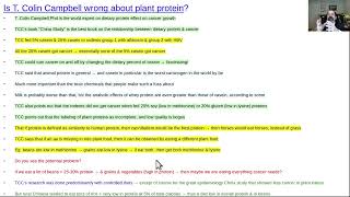 Is TC Campbell wrong about protein [upl. by Pozzy]