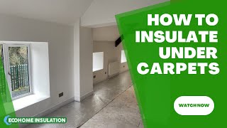 How to Insulate a floor to prevent Cold from below with EcoTec FloorFoam [upl. by Casteel]