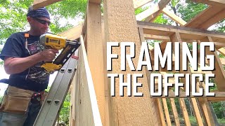 Framing our offgrid office  E140 [upl. by Edorej]