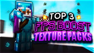 Top 3 BEDWARS Texture Packs FPS BOOST  Hypixel Bedwars [upl. by Inatirb789]