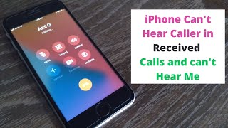 how to fix iphone cant hear caller in received calls and cant hear me [upl. by Goddard]