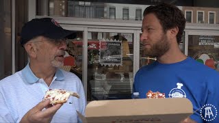 Barstool Pizza Review  Farinella Bakery Pizza With Special Guest Mike Portnoy Esq Bonus Lunatic [upl. by Atolrac]