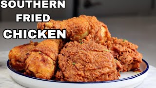 How To Make Southern Fried Chicken Crispy Fried Chicken  Buttermilk Fried Chicken Recipe [upl. by Modla]