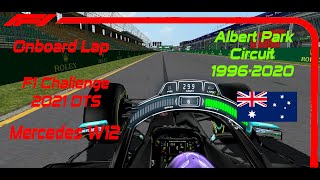 Mercedes W12  Onboard Lap  Albert Park Circuit 1996–2020  F1 Challenge 2021 DTS [upl. by Aieka]