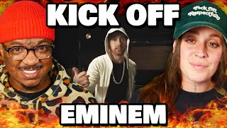 THIS BROKE MY BRAIN  Eminem  KICK OFF Freestyle  Reaction [upl. by Ledda]