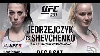 UFC 231 Shevchenko VS Jedrzejczyk FULL FIGHT [upl. by Ssepmet257]