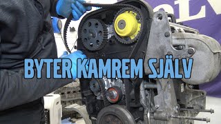 Kamrem och vattenpumpsbyte enligt Volvos instruktioner så här gör man [upl. by Sahcnip270]