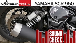 So klingt die Yamaha SCR 950 mit dem SerienSchalldämpfer [upl. by Ominoreg]