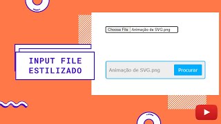 Como criar input file estilizado com nome da imagem [upl. by Yessydo249]