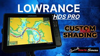 Lowrance HDS PRO contour shading how do video [upl. by Ennavoj5]