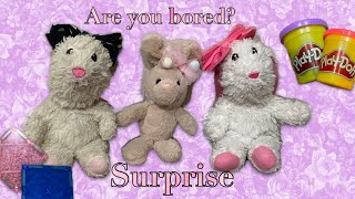 Are you bored  Surprise toys  magnets  PlayDohfun stuffy and more [upl. by Dell]