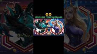 Vexana old vs new voice lines🥺🥺 mlbb mobilelegends vexana shorts tiktok trending foryou fyp [upl. by Winn]