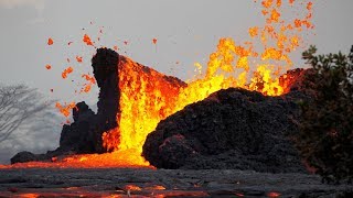 Scenes from the Volcanic Eruption in Hawaii Lava Ash and Toxic Fumes [upl. by Ariew7]