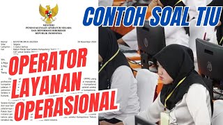 Soal PPPK Formasi Operator Layanan Operasional [upl. by Maudie]