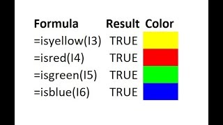 How to use if statementformula based on cell color in Microsoft Excel [upl. by Crissy]