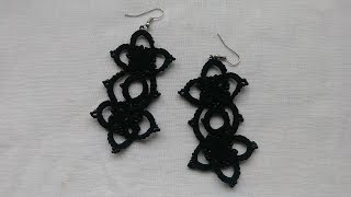 Needle Tatting Earrings [upl. by Acirej]