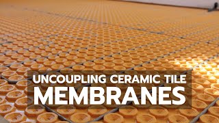 Uncoupling Membranes For Ceramic Tile Installation [upl. by Gale534]