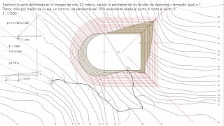 Explanaciones de Terrenos  Plataforma Horizontal y Camino con Pendiente Dada  Desmonte y Terraplén [upl. by Follmer]