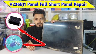 V236BJ1 24’’ Panel Full Short Repairing step by step  LED TV Panel repairing [upl. by Ahsekyw]