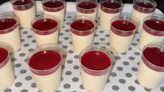 Mini verrines Panna cotta framboise express [upl. by Erreip]