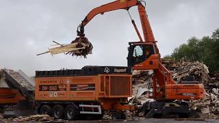 Notre broyeur lent Doppstadt DW3060 adapté aux spécificités du bois énergie [upl. by Tnomed30]