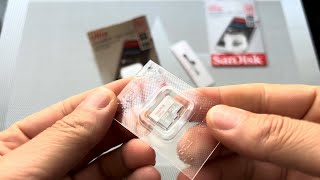 SanDisk Ultra 32 GB microSDHC unboxing [upl. by Curkell]