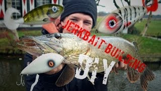 DIY  Make Your Own Jerkbait  Catching Fish With It [upl. by Ecyrb]