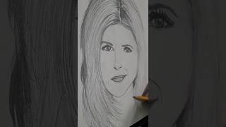 Jennifer Anniston jenniferaniston art drawing friends rachel recommended youtube shorts [upl. by Cyrilla]