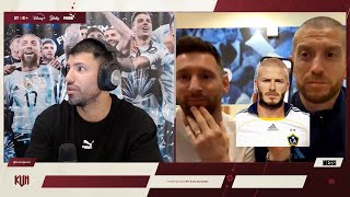 KUN AGUERO and MESSI make FUN of PAPU GOMEZ who thinks he looks like DAVID BECKHAM English Subs [upl. by Cheshire668]