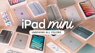 iPad Mini 7 Unboxing ALL Colors First Impressions amp Comparisons [upl. by Notelrac]